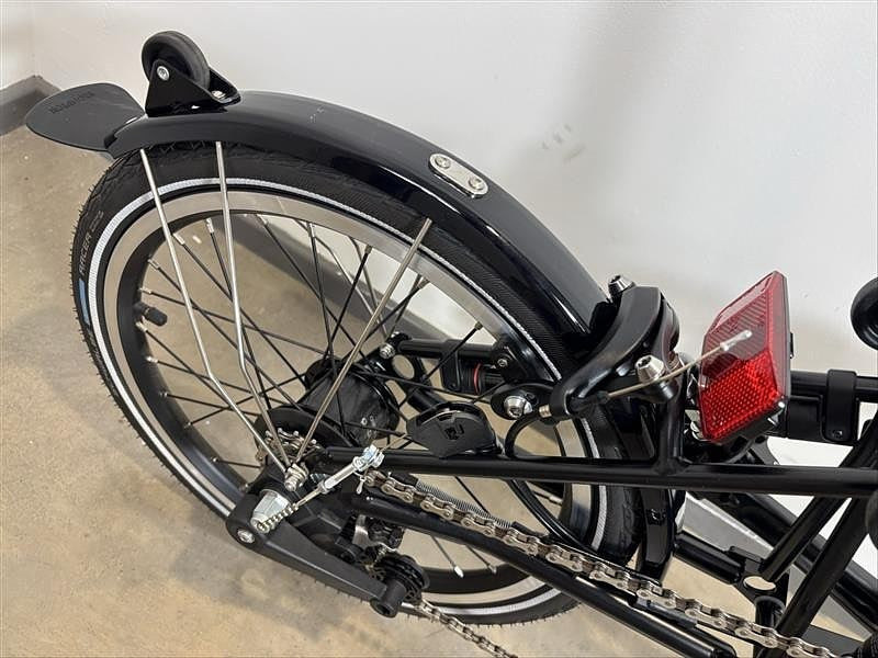 Brompton C Line 6 Speed 2023 Mid Handlebar Folding Bike - Matt Black