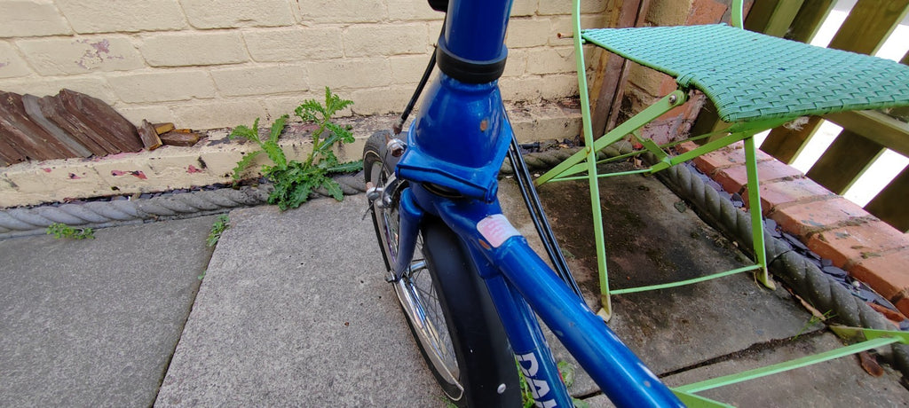 Dahon Folding Bicycle 16" Wheels Blue 3 speed Vintage GWO Collection Only Leics