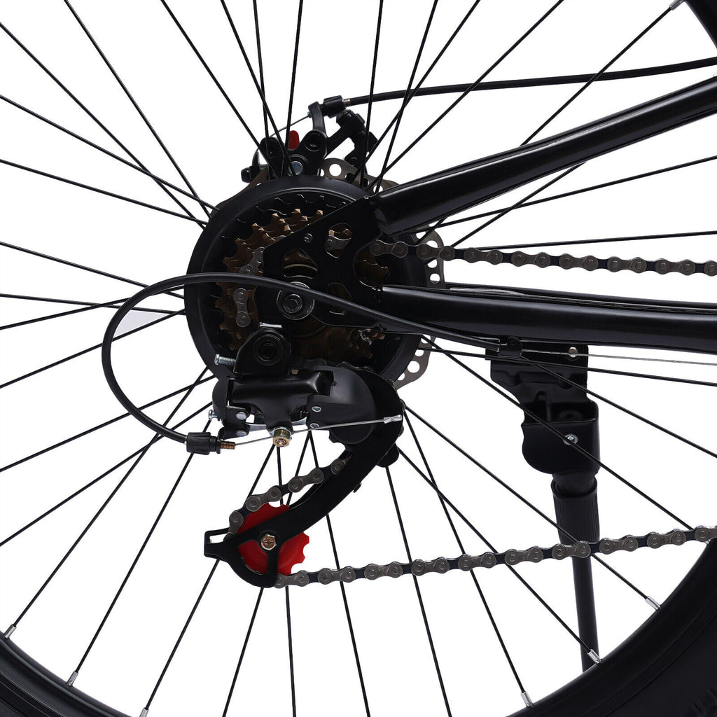26" 21-Speed Folding Mountain Bike Foldable Bicycle Disc Brake Mountain Bike NEW