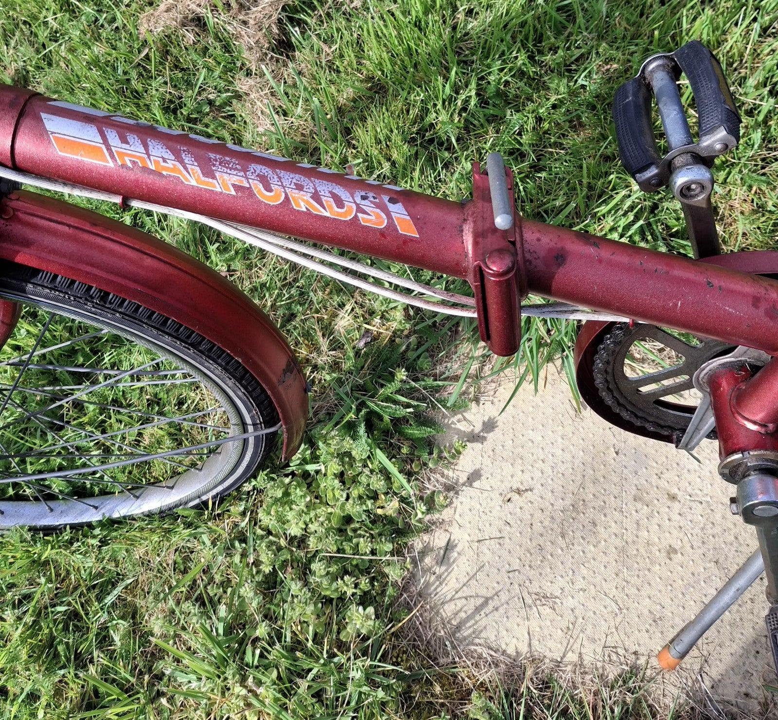 Halfords 80’s Free Wheeler Folding Bike Vintage, collectable, stylish Bicycle