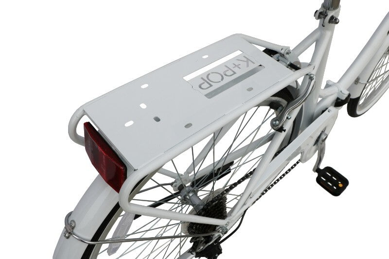 Ecosmo 26" Wheel Folding Ladies Women City Bicycle Bike 7 SP, 17" Frame -26LF08B