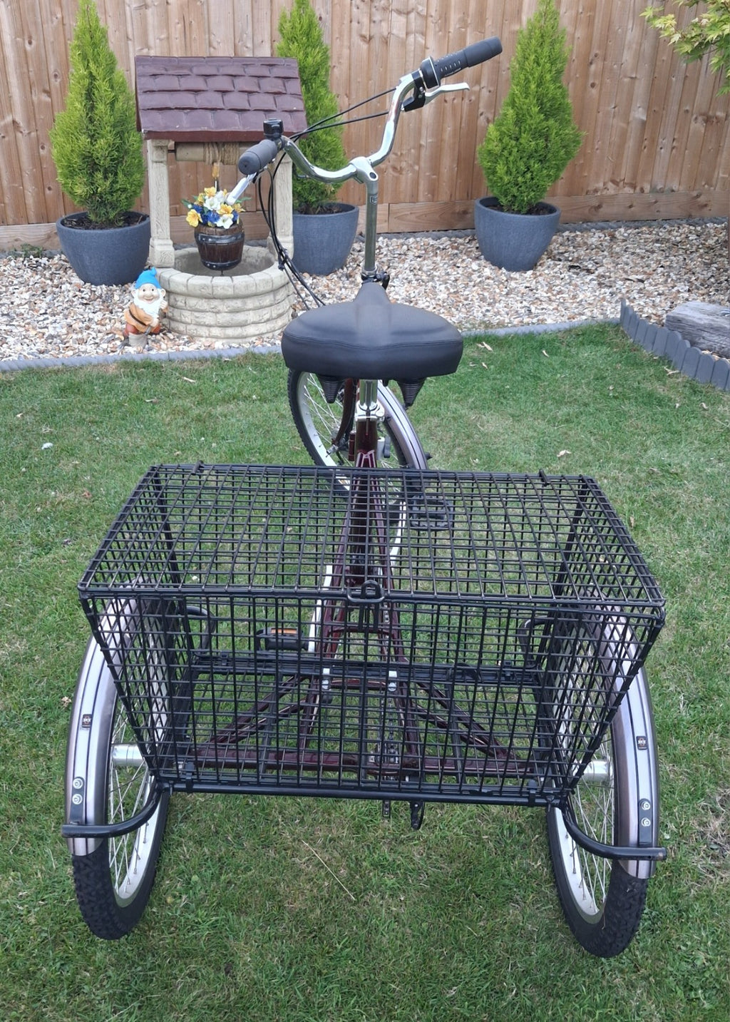PASHLEY - Tri-1 Folding Adult Trike Burgundy Red