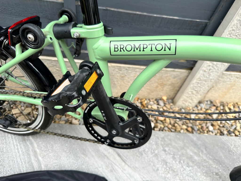 Brompton C Line Urban 2 Speed 2023 Folding Bike Matcha Green With Cover