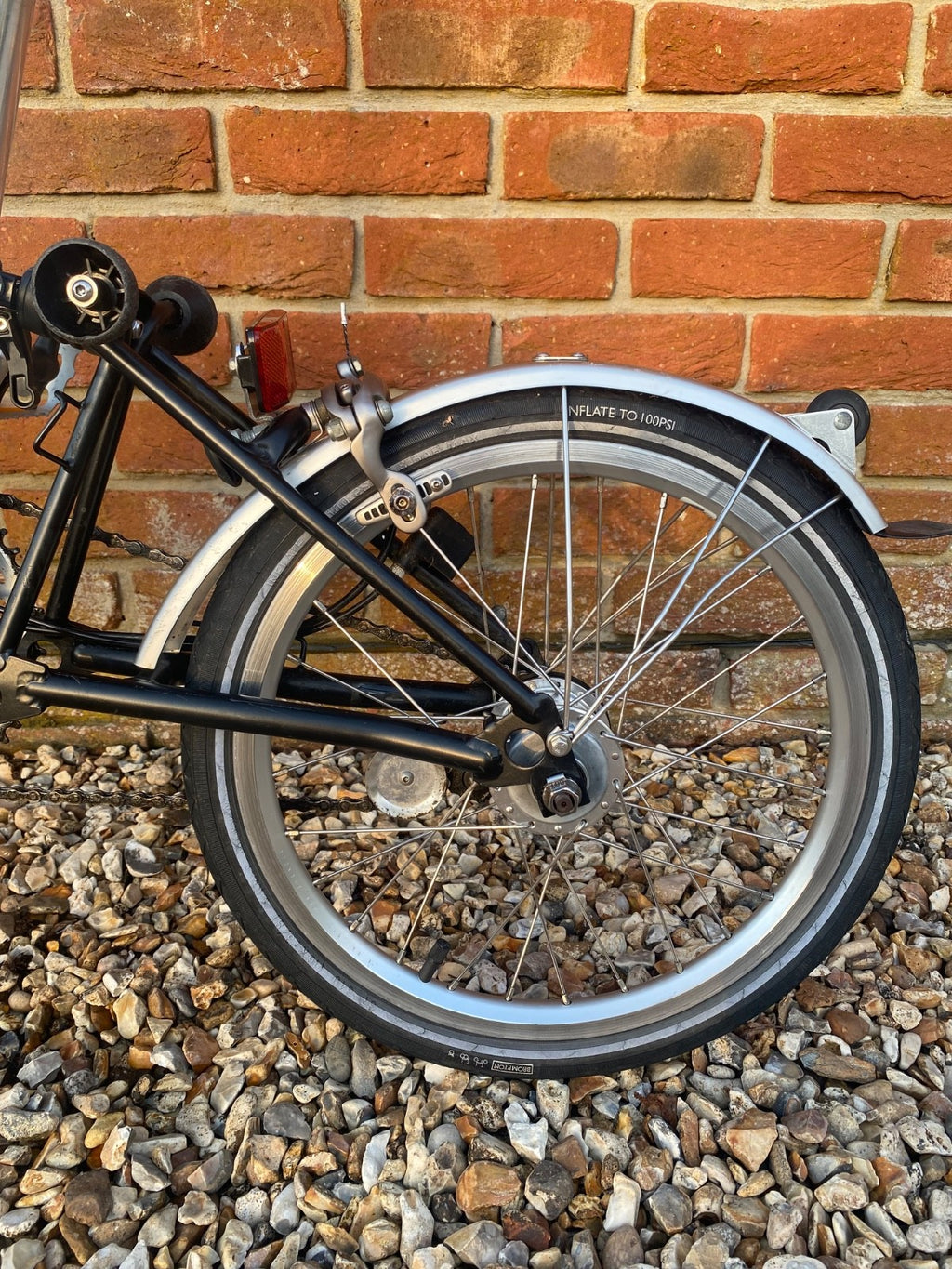 Brompton A Line 3-Speed Folding Bike with bag