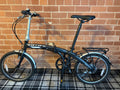 Carrera Intercity Folding Bike 20in 8-Speed V-Brake Rear Rack Mudguards Black