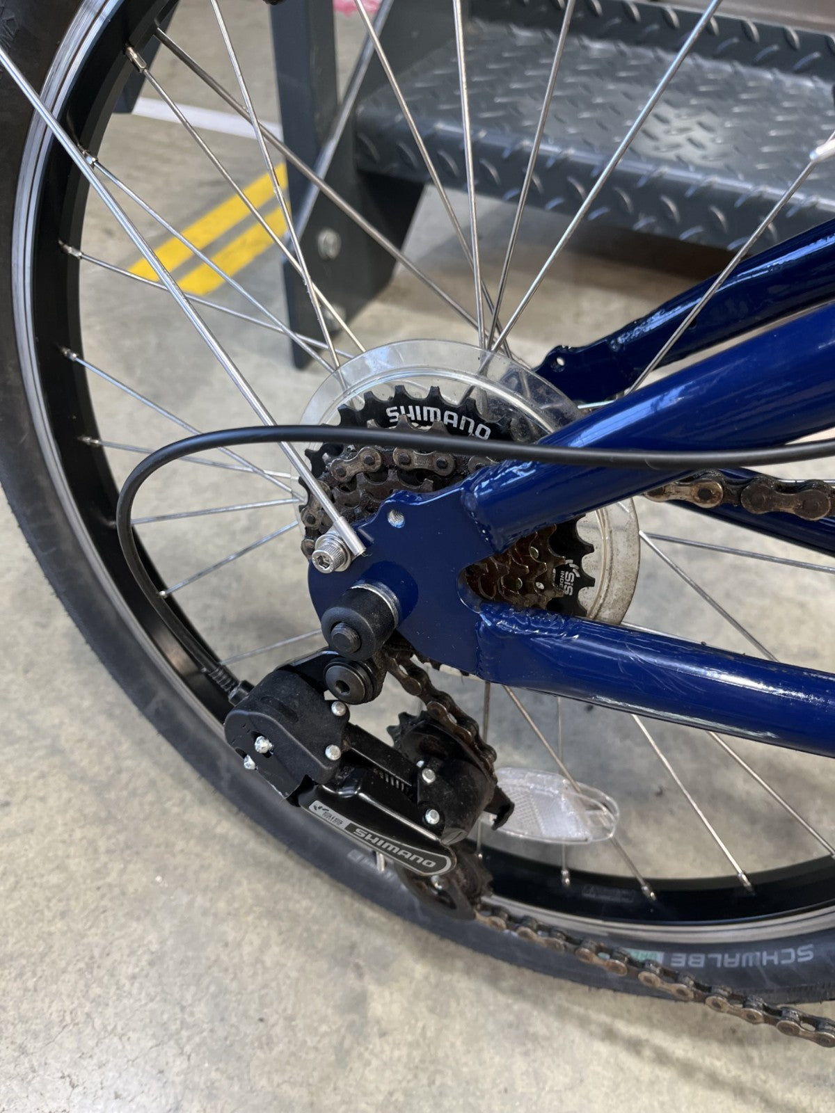 tern link b7 blue lightweight folding bike 20''