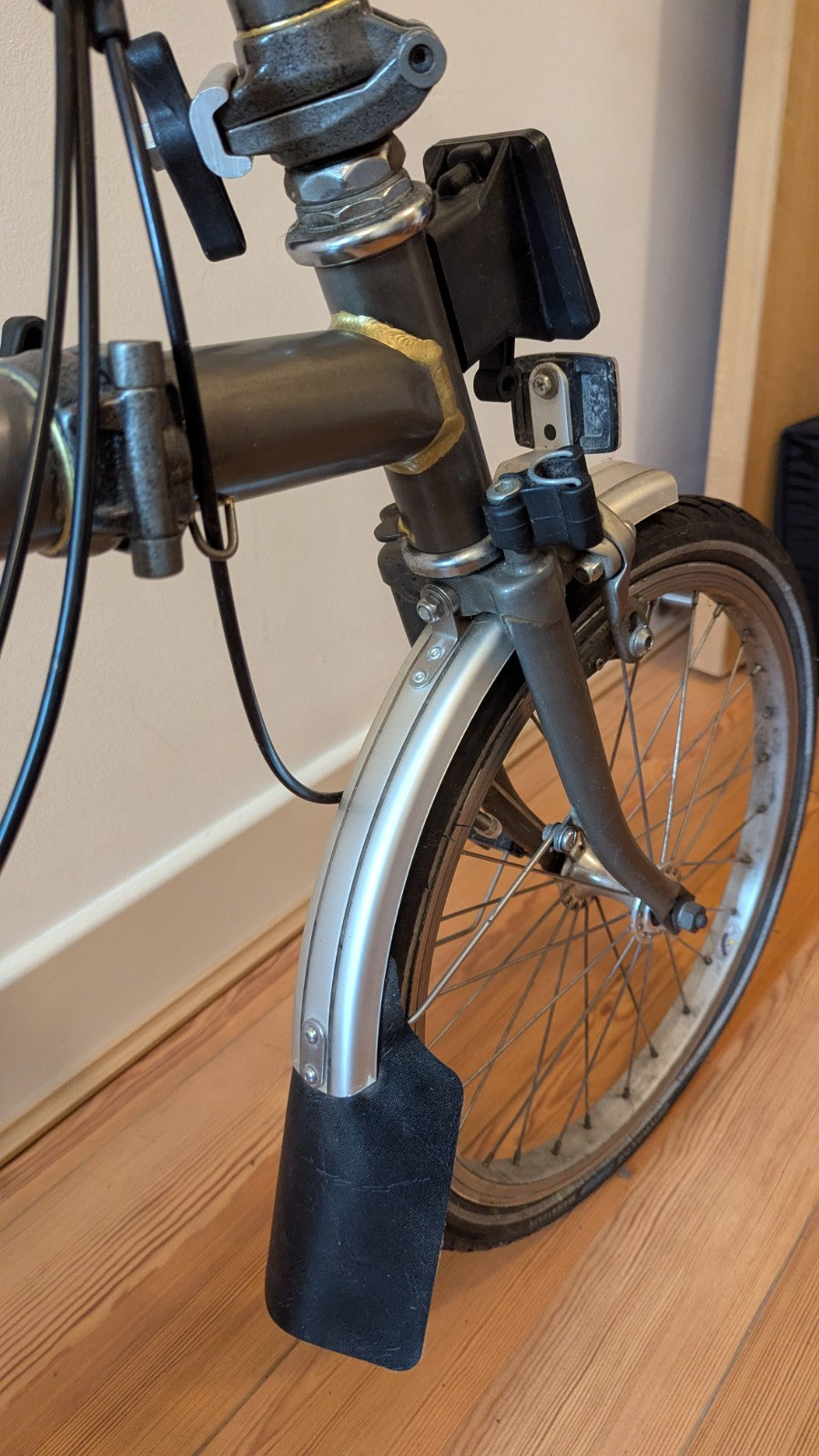Brompton S3L, 2008 – Original Raw Lacquer – Excellent Condition – Leather Saddle