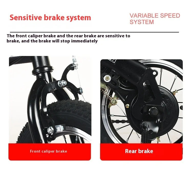 Male and Female Adult Moped Teen Student Off-road Racing Bike Folding