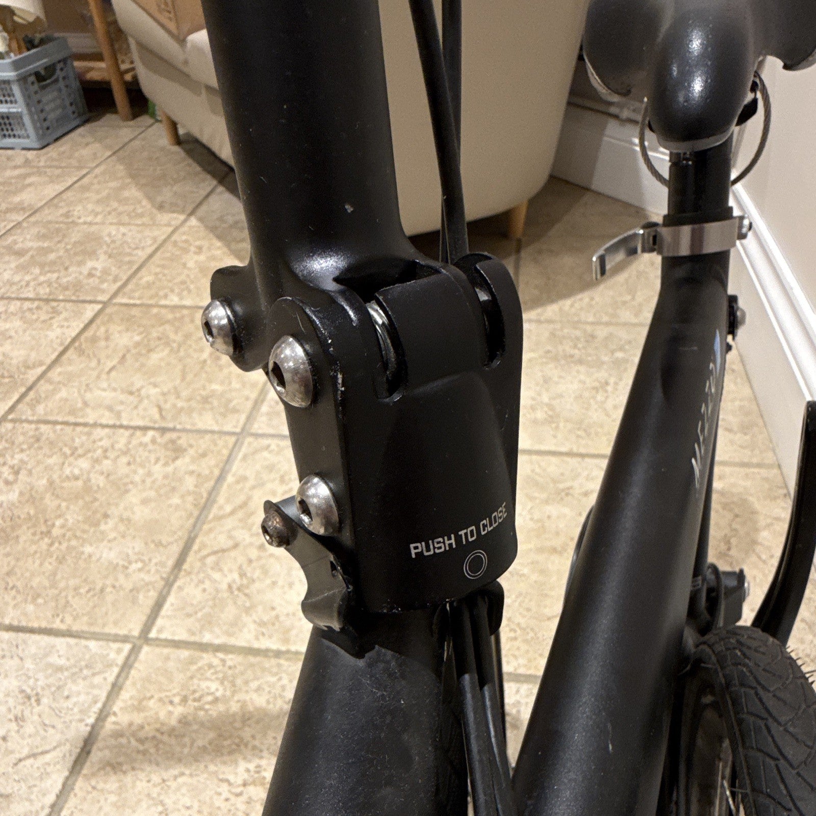 Mezzo D9 Folding Bike, 16inch Wheels,  Black Frame