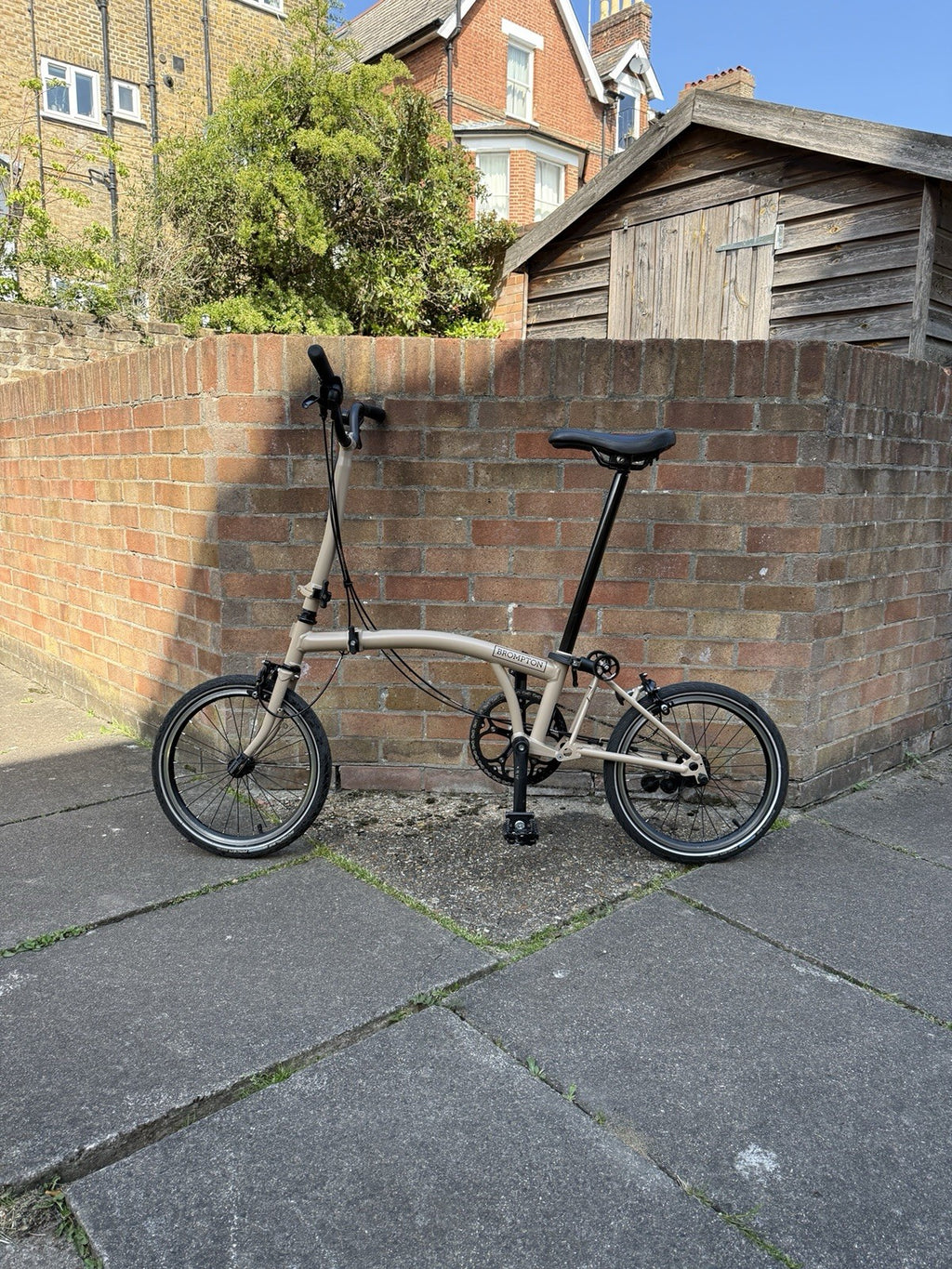Brompton C-Line Folding Bicycle 2-Speed (Dune Sand)