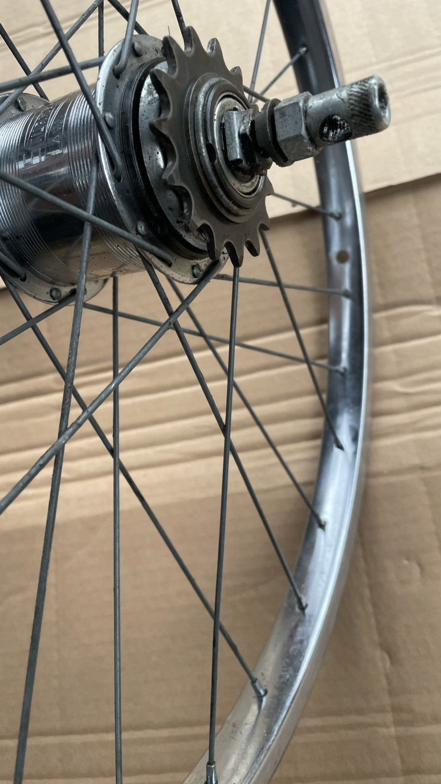 VINTAGE RETRO RALEIGH shopper rear WHEEL 20x 1 3/8th