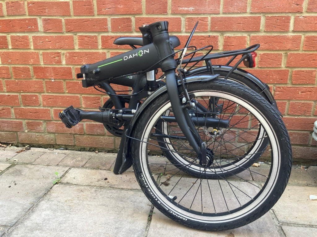 Dahon Vybe i3 20" Wheels 12.9 kg Compact Unisex Matt Black Folding Bike.