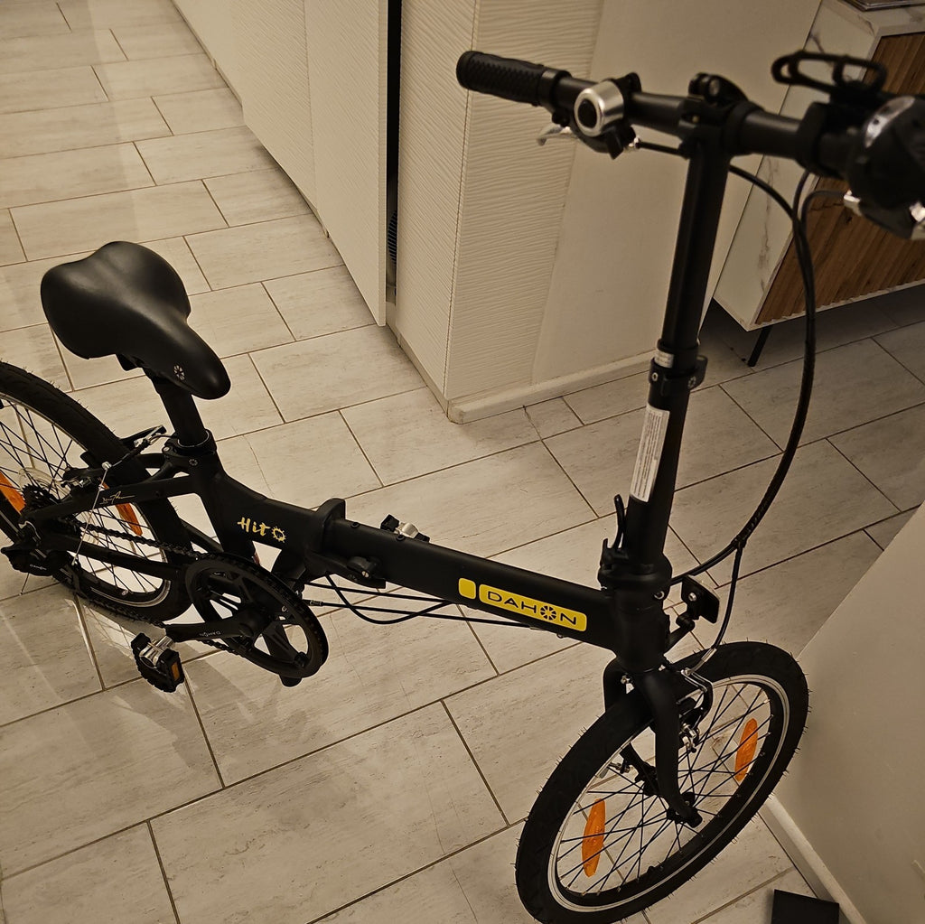 Dahon Hit 20" Wheels 11.6 kg Compact Unisex Matt Black Folding Bike {Alt Pedals}