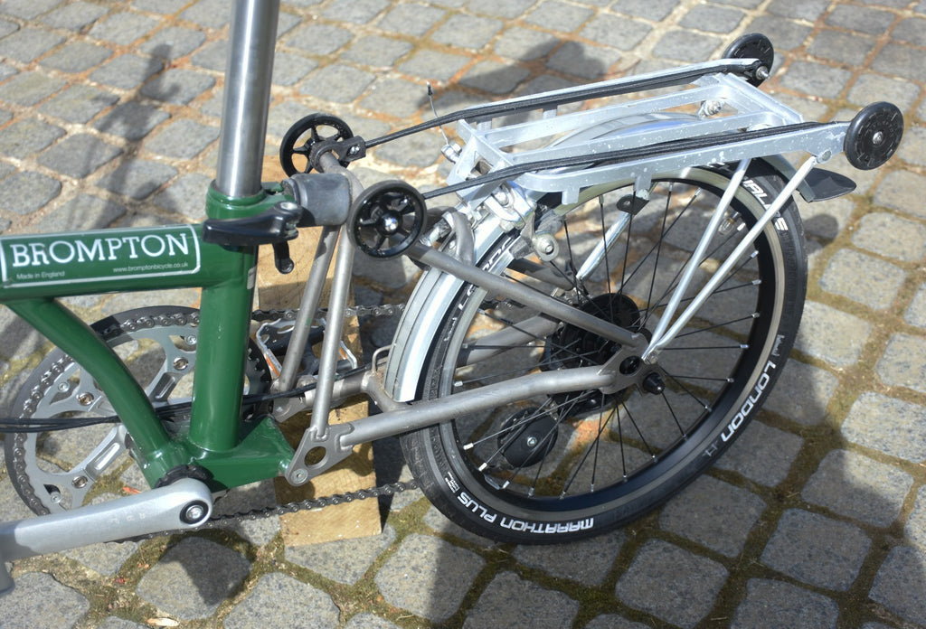 Brompton 4 Speed Titanium Fork Triangle Seat Post Customised Rack Like P Line