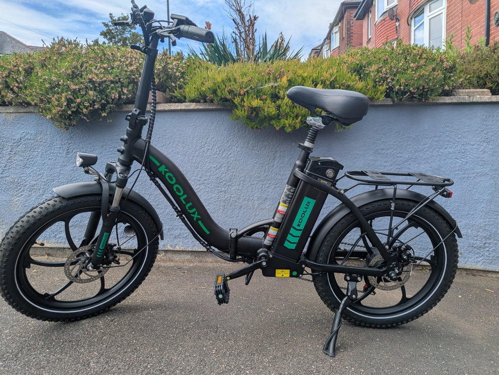 KOOLUX BK6 Foldable Bike, Throttle and rear seat, 250w Road Legal