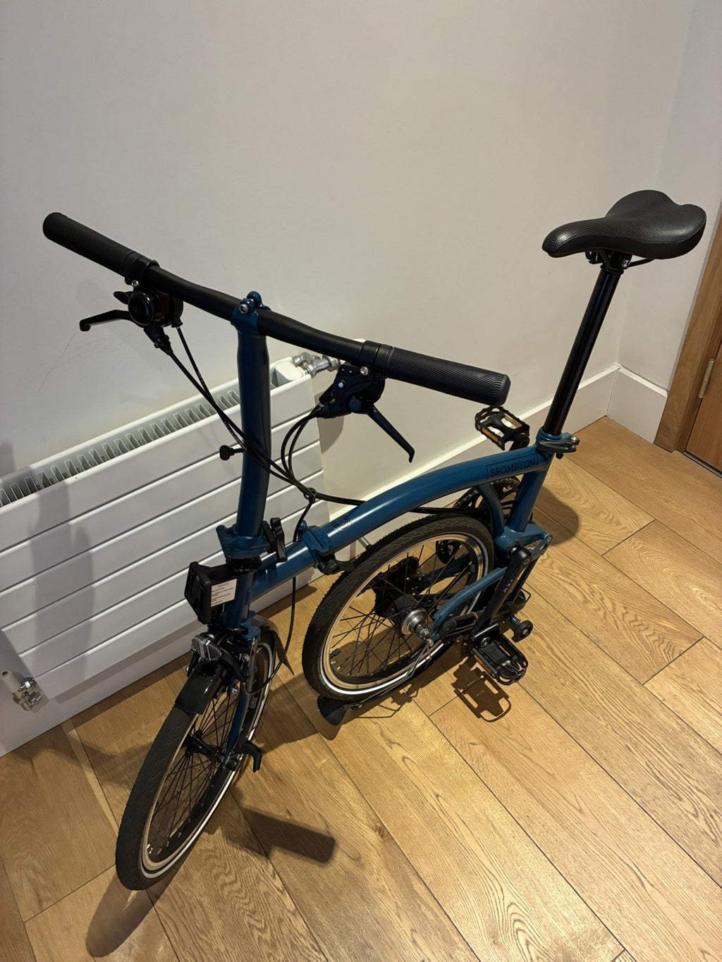 Brompton C Line Explore 6 Speed Low Bar 2024 Folding Bike - Ocean Blue