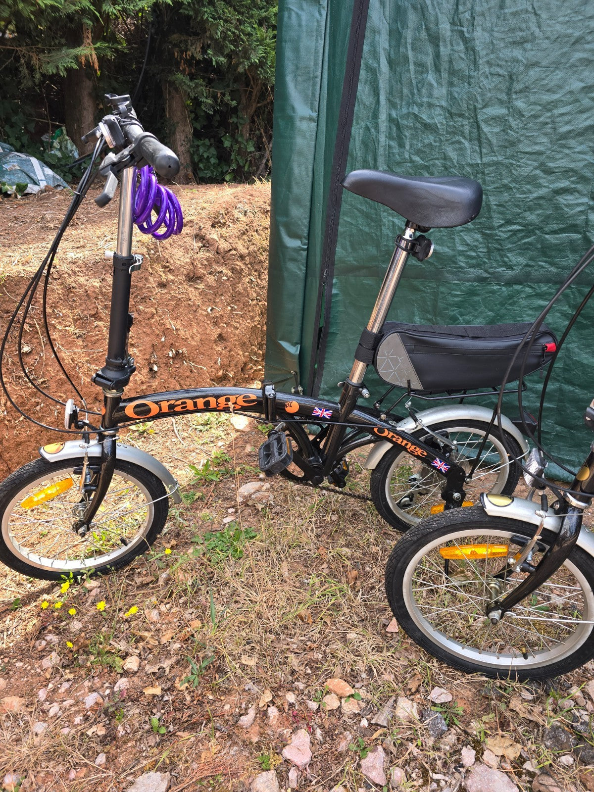 folding bicycles pair 6 speed shimano gears