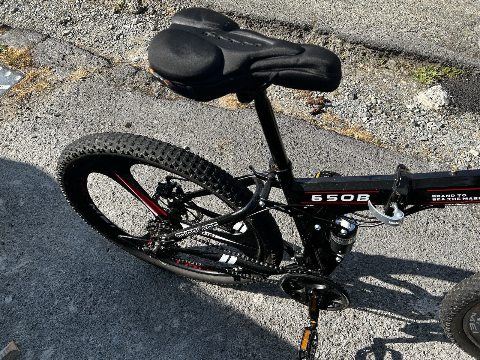 TRIOBLADE 650 B 26 Inch Folding Mountain Bike 21-Speed Foldable Mountain Bicycle