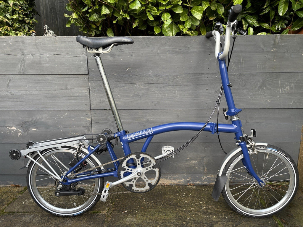 Brompton M6R in Cobalt Blue Folding bike C Line - Very Light Leisure Use Only