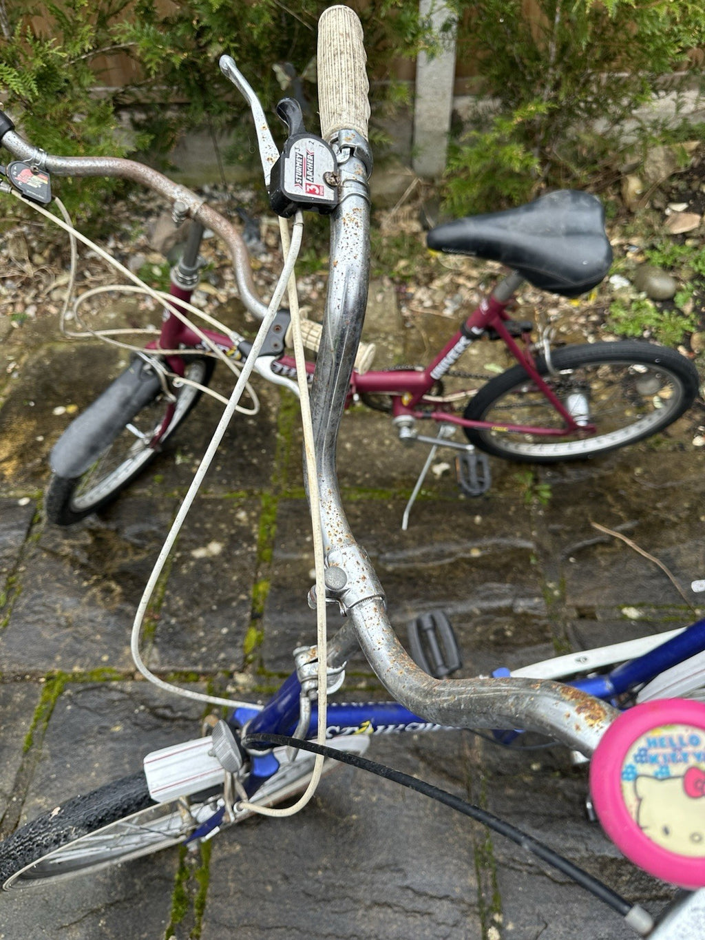 STOWAWAY 3 FOLDABLE BIKES X2 (burgundy/blue)