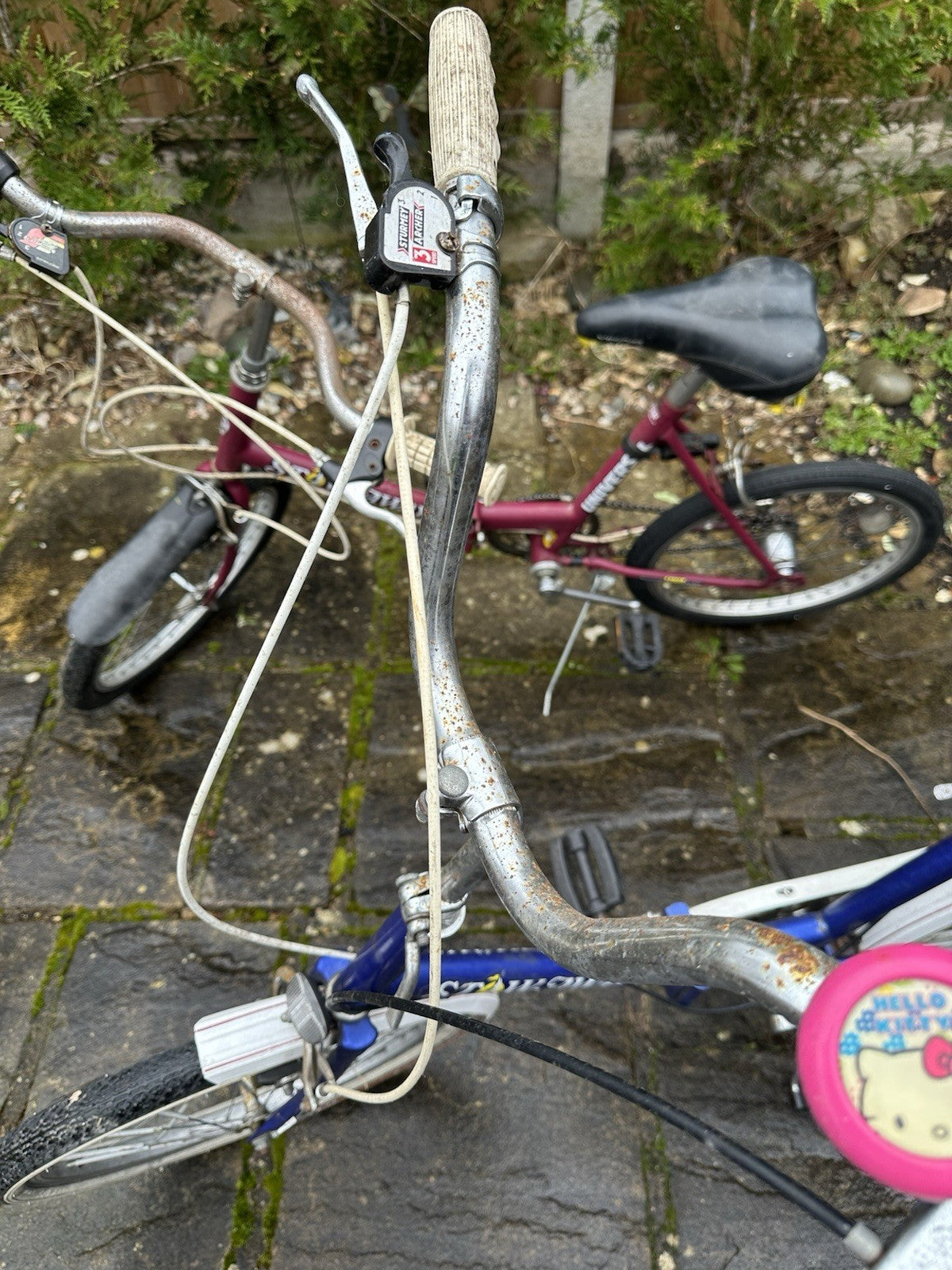 STOWAWAY 3 FOLDABLE BIKES X2 (burgundy/blue)