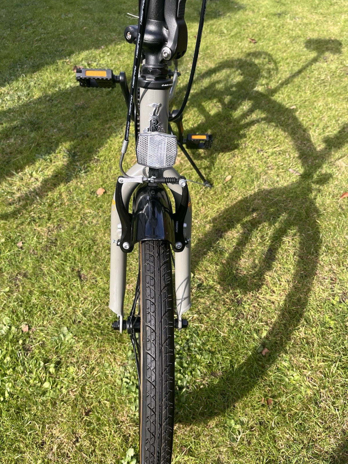 Raleigh Evo Two 20in Folding Bike Grey/Black, Rack Mudguards Reflectors