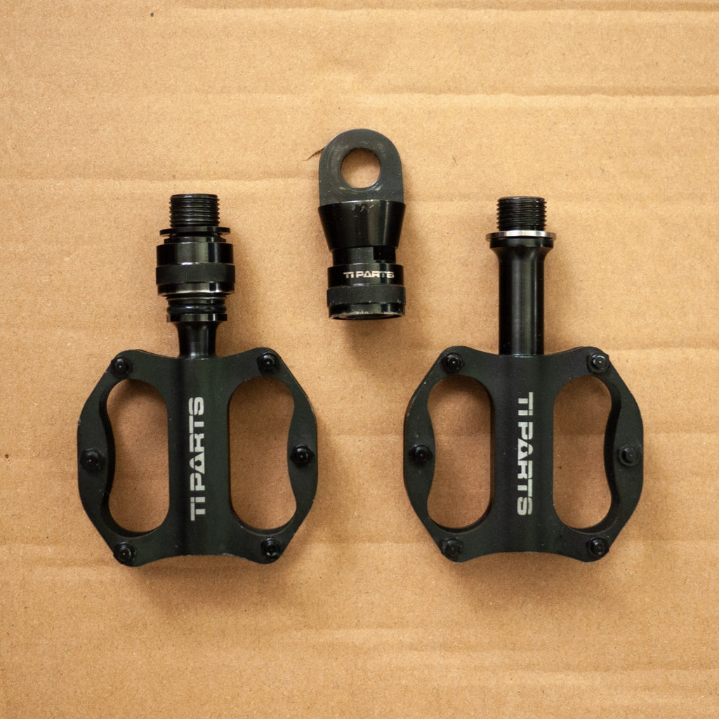 Brompton Ti Parts Workshop Single Quick Release Mini Pedal Titanium Pedal Holder