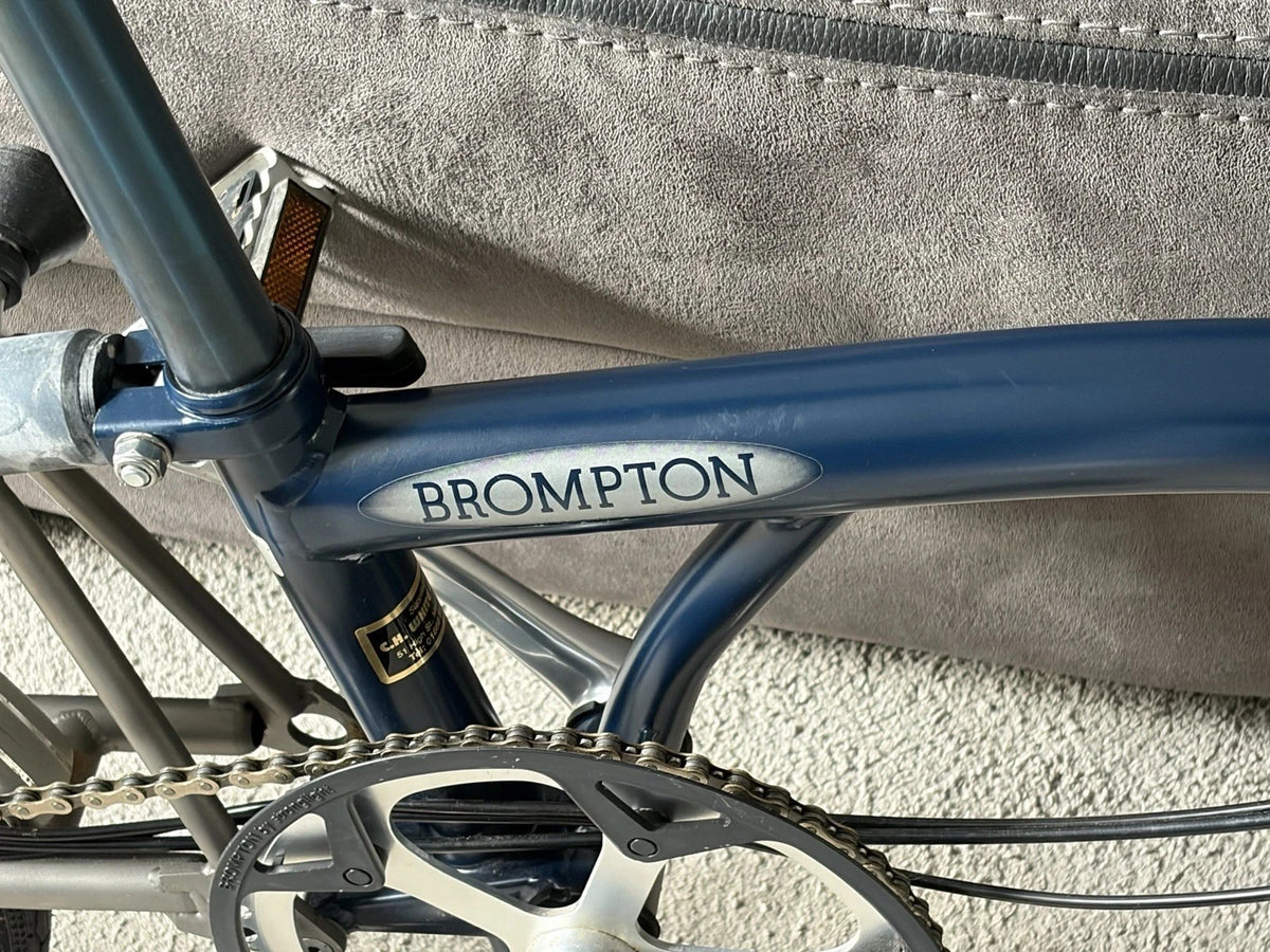 Brompton M6R-X Titanium  16" Folding Bike - Cobalt Blue