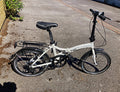 Dawes Kingpin 20in Folding Bike White/Black Rear Rack Mudguards
