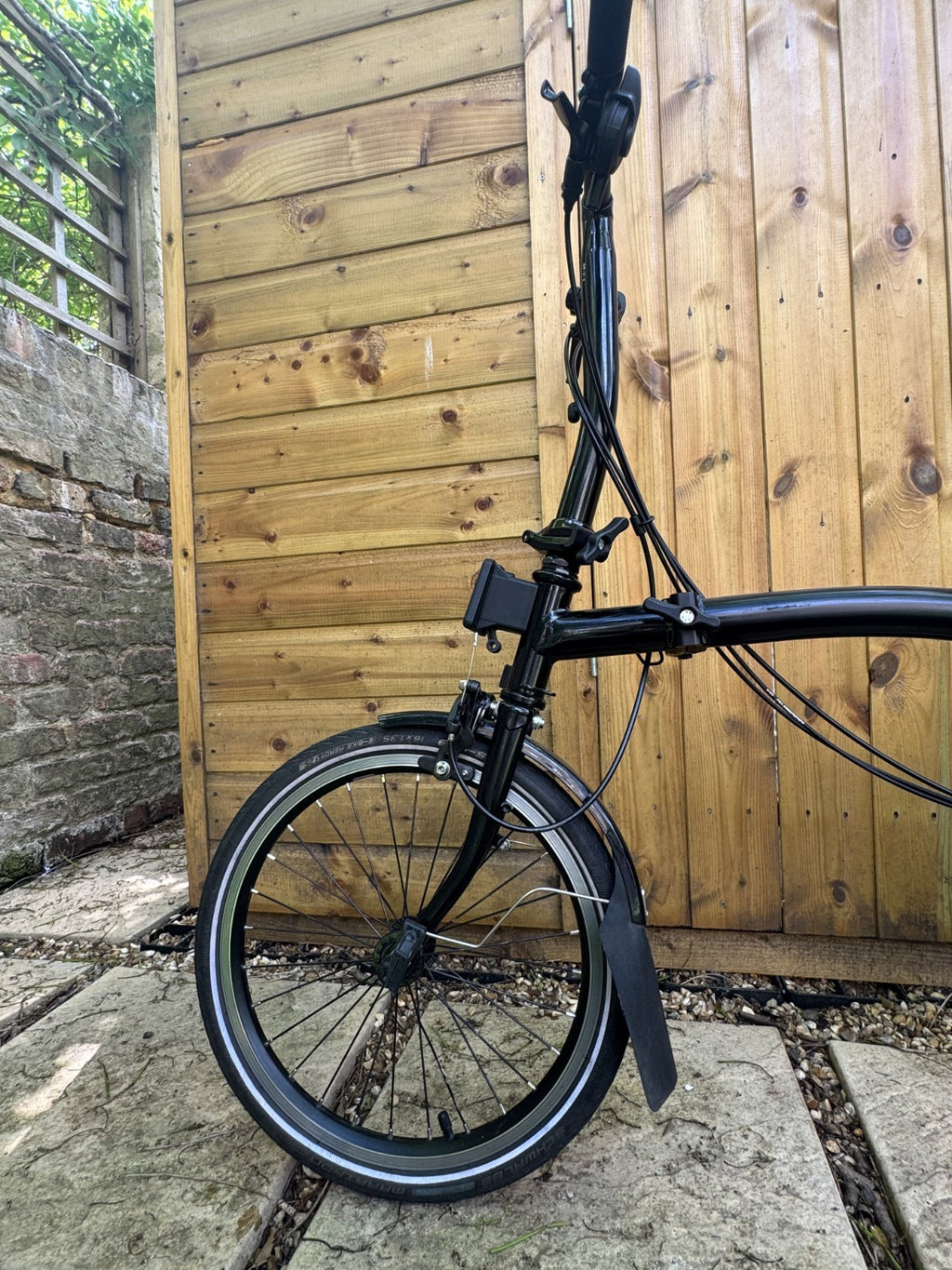 Brompton C‑Line S6L Black Edition Roller Rack – Low Handlebar – 6‑Speed - Brooks