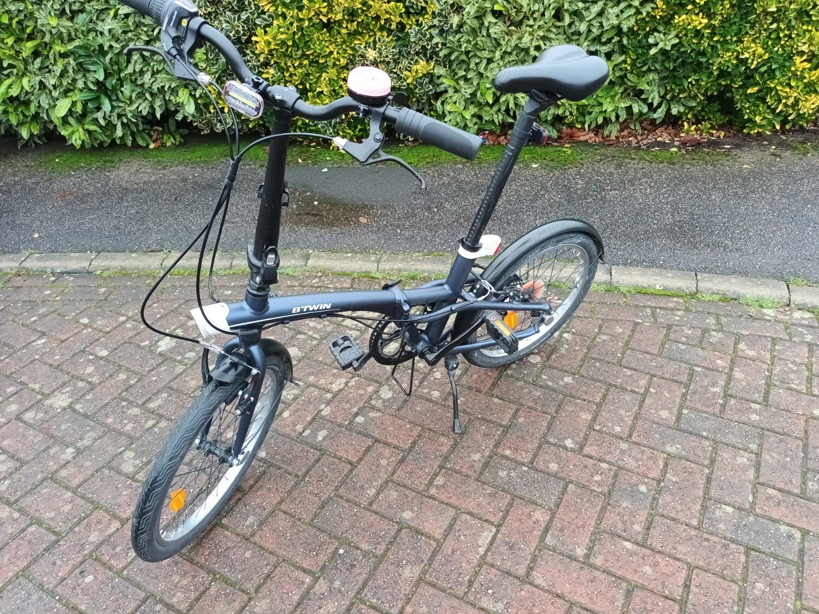 BTWIN Tilt 500 Folding Bike Dark Blue Aluminium