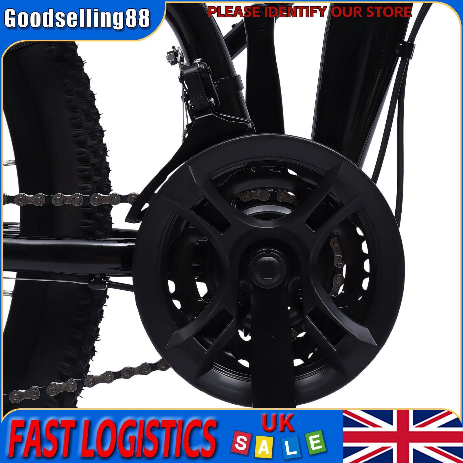 26" 21-Speed Folding Mountain Bike Foldable Bicycle Disc Brake Mountain Bike NEW