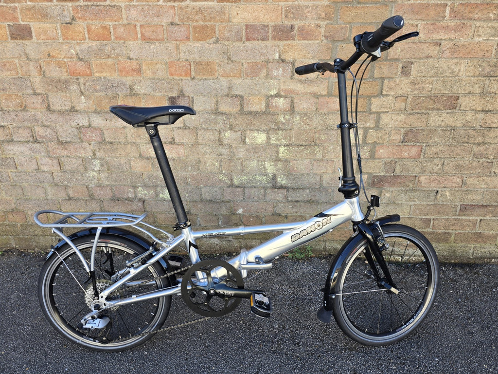 Dahon Helios Metro Vintage Folding Aluminium Push Bike Silver, Circa 1999