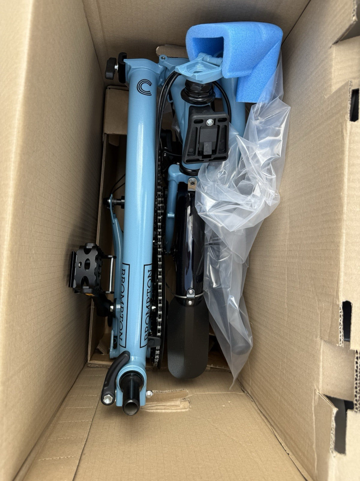 Brompton Folding Bike 4 Speed C Line Cloud Blue brand new