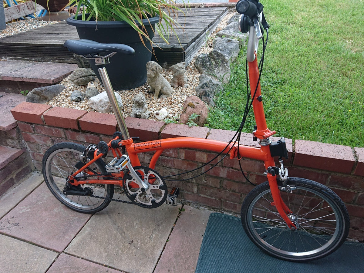 brompton folding bike 3 speed
