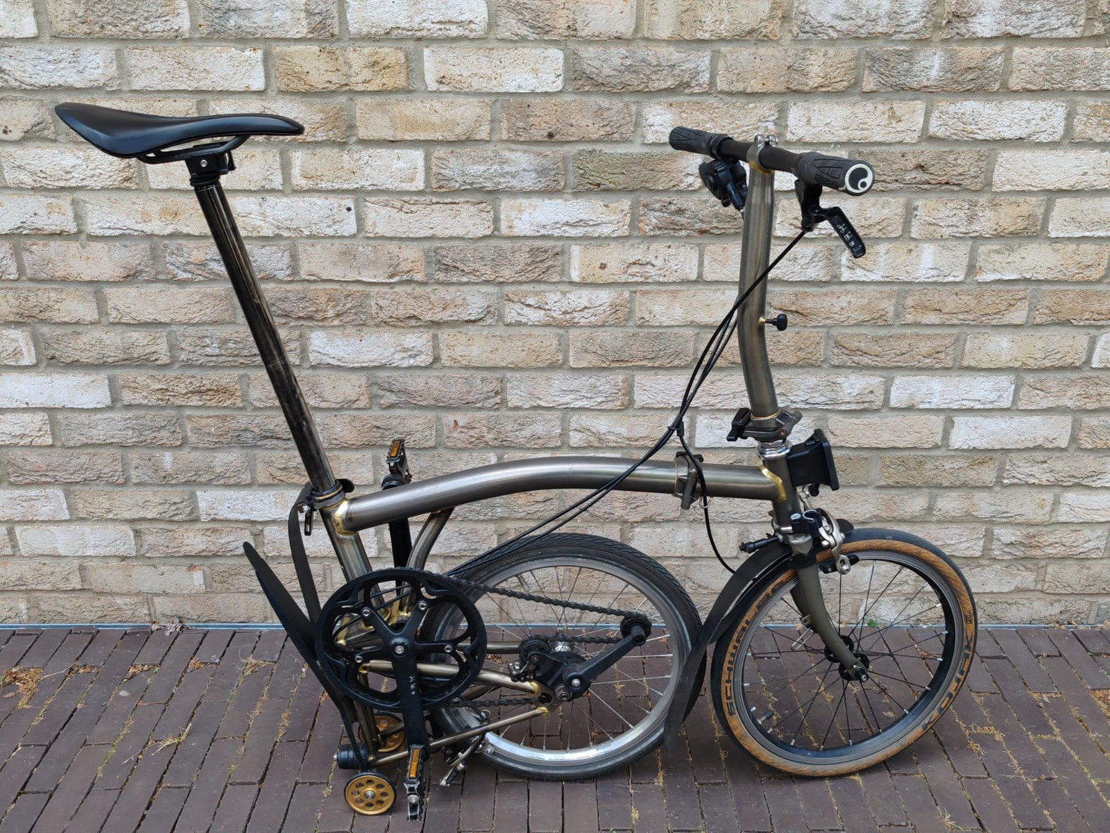 Brompton S2L Raw Lacquer 2 Speed Lightweight Upgraded Folding Bike