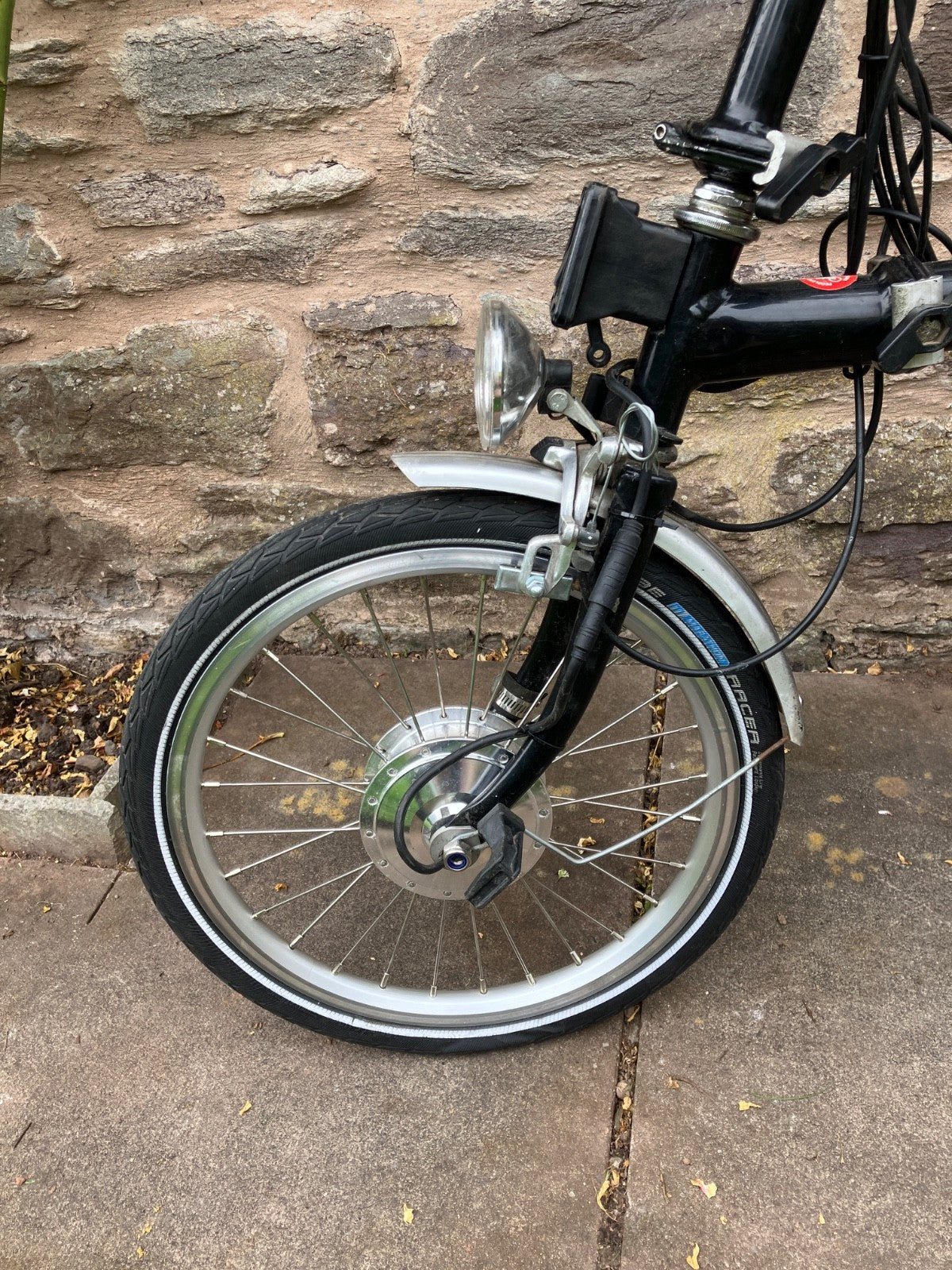Vintage Brompton 1992-97 M5R 5-Speed Black – Modified with Swytch Conversion Kit