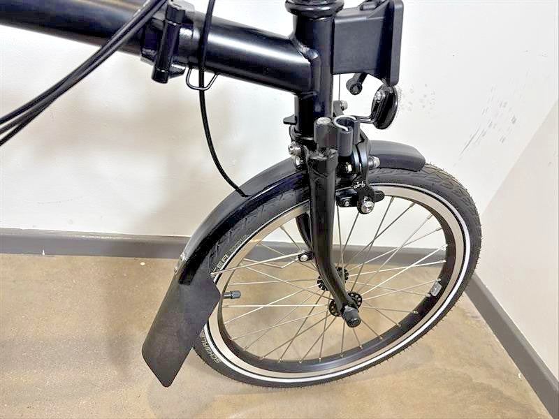 Brompton C Line 6 Speed 2024 Low Handlebar Folding Bike - Matt Black