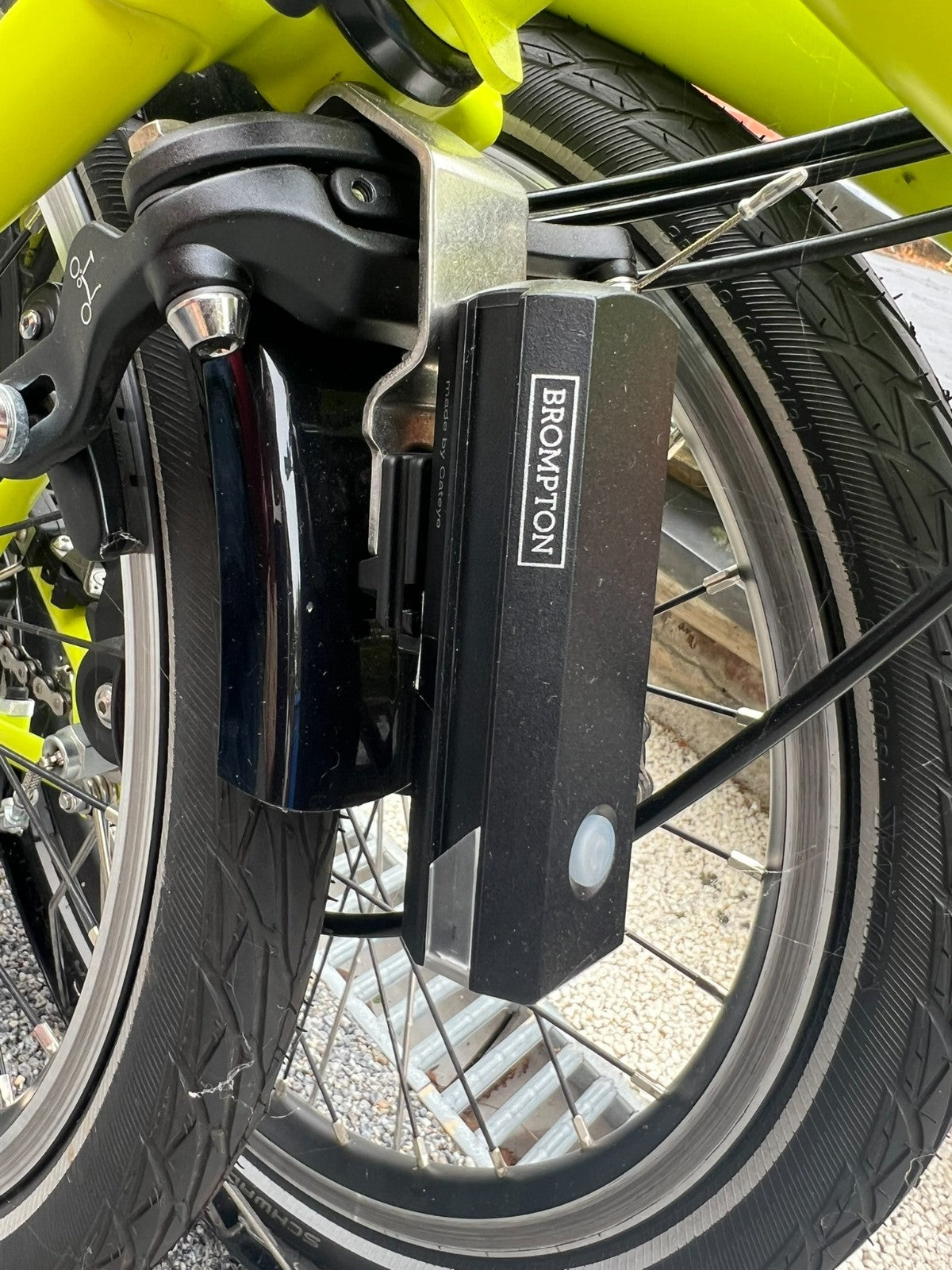 Brompton C Line 6 Speed folding bicycle - Lime green 2023 with extras