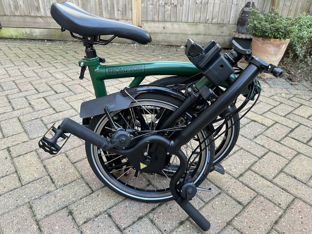 Brompton Folding Bike 16in wheels 6-speed Green/Black