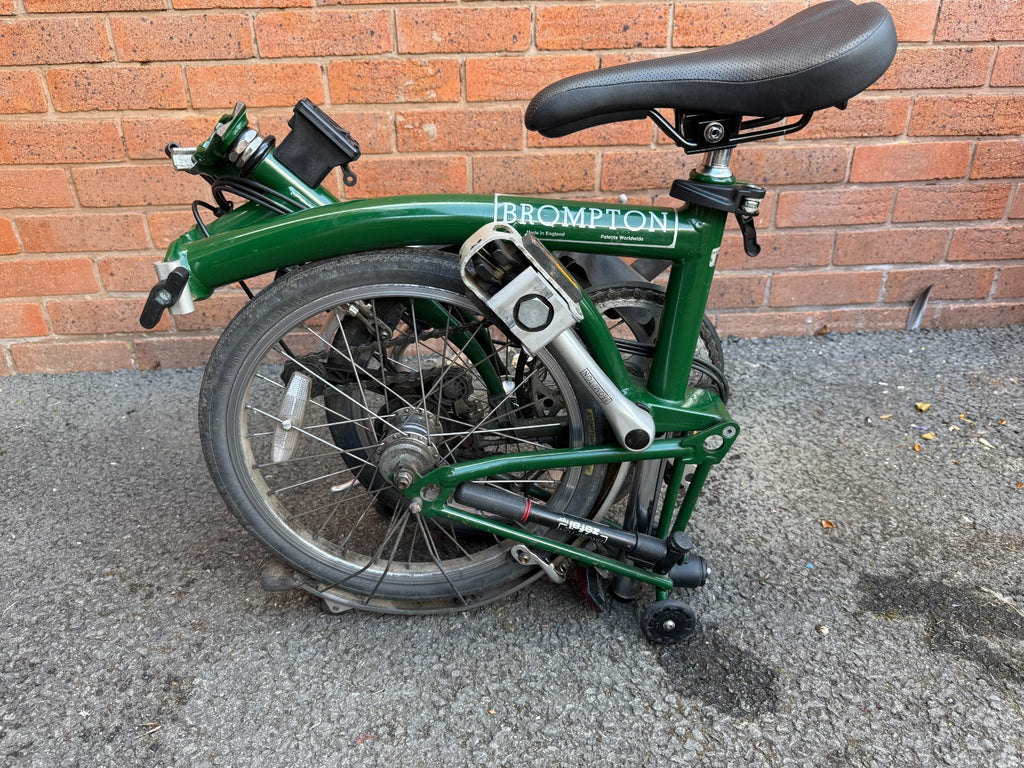 Brompton L6 (6 Speed) folding bicycle -BRITISH RACING GREEN (GOOD CONDITION)