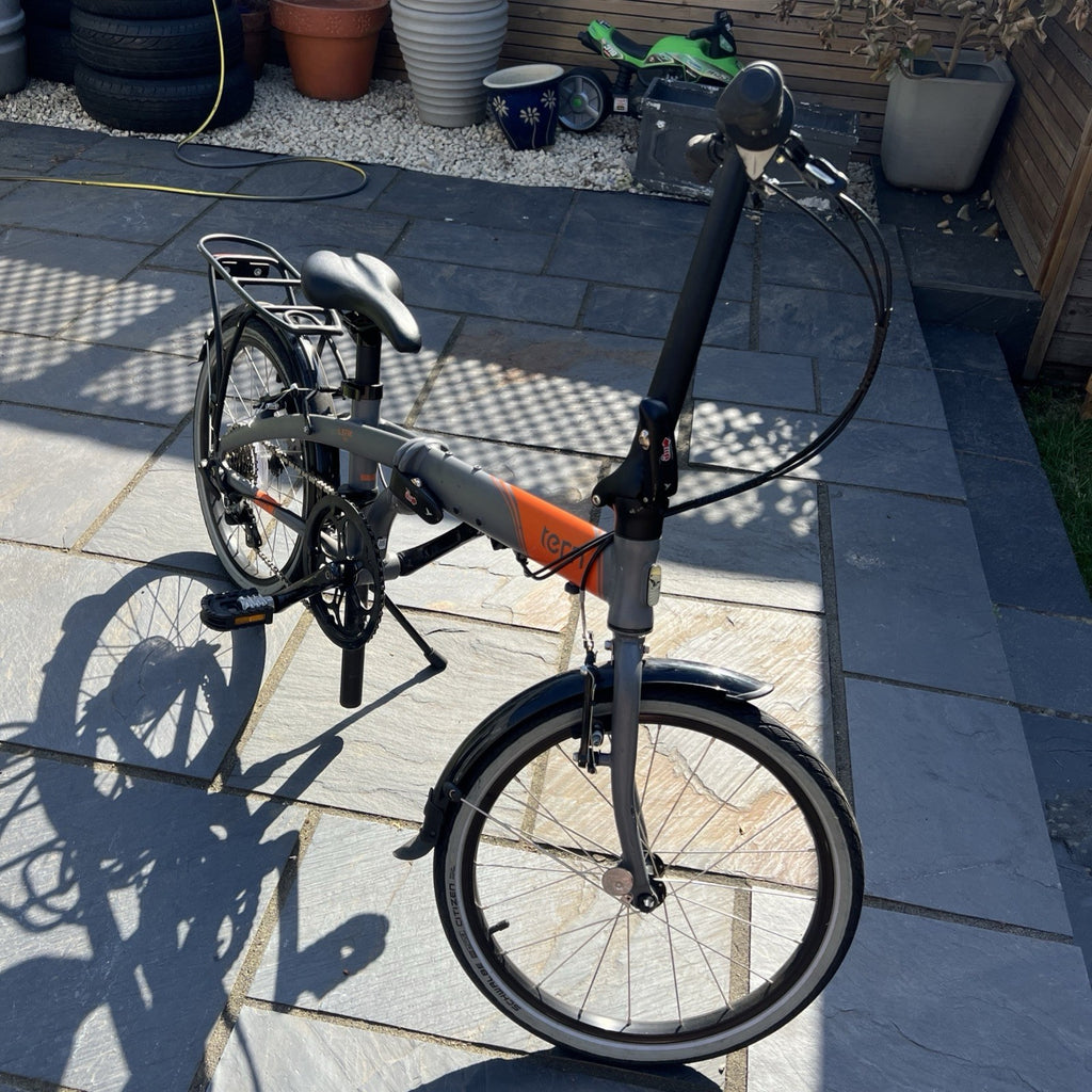Tern Link D8 Folding Bike Bicycle grey/orange