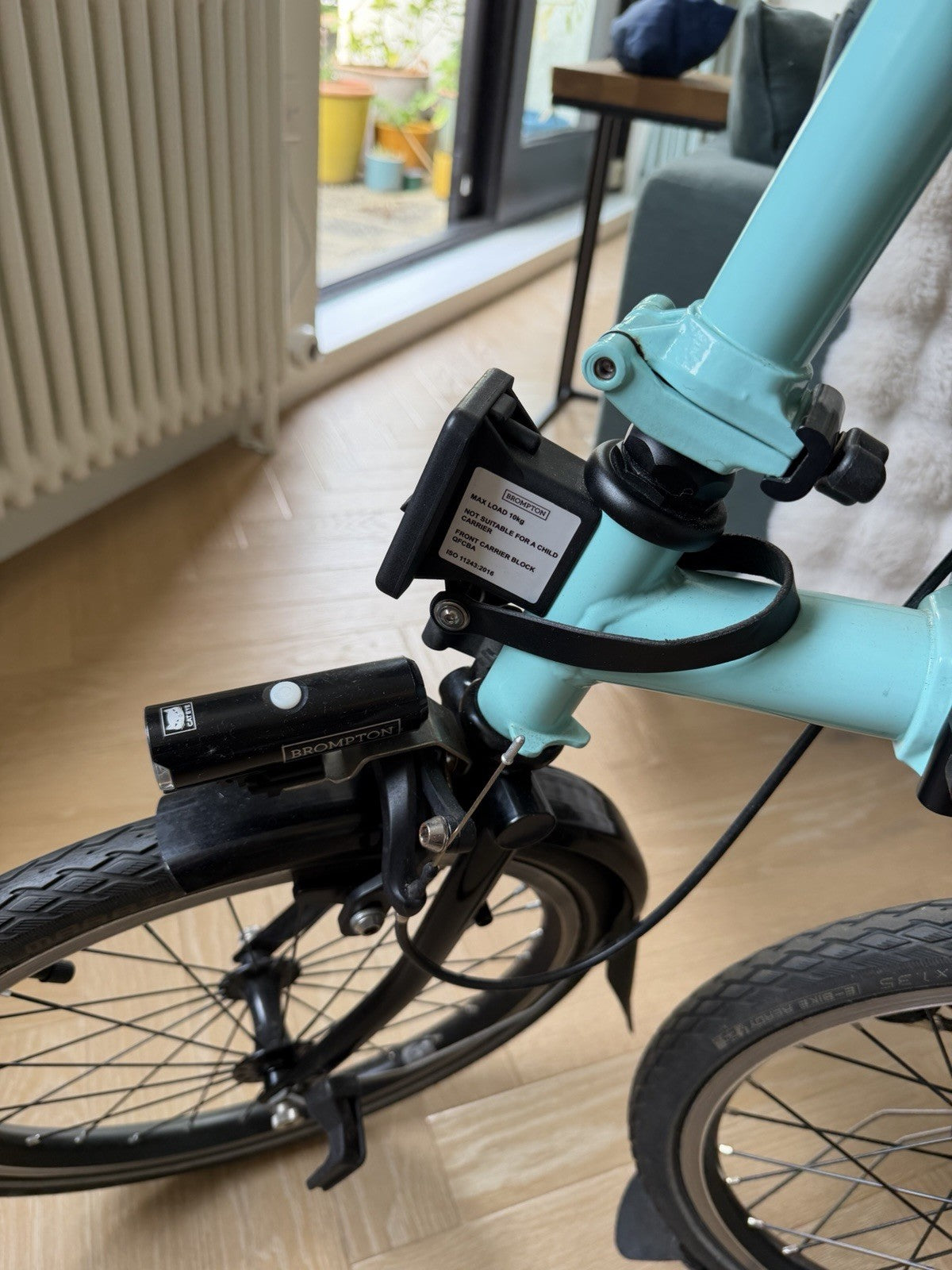 Brompton M6L Superlight — Turkish Green/Black Edition with battery lighting