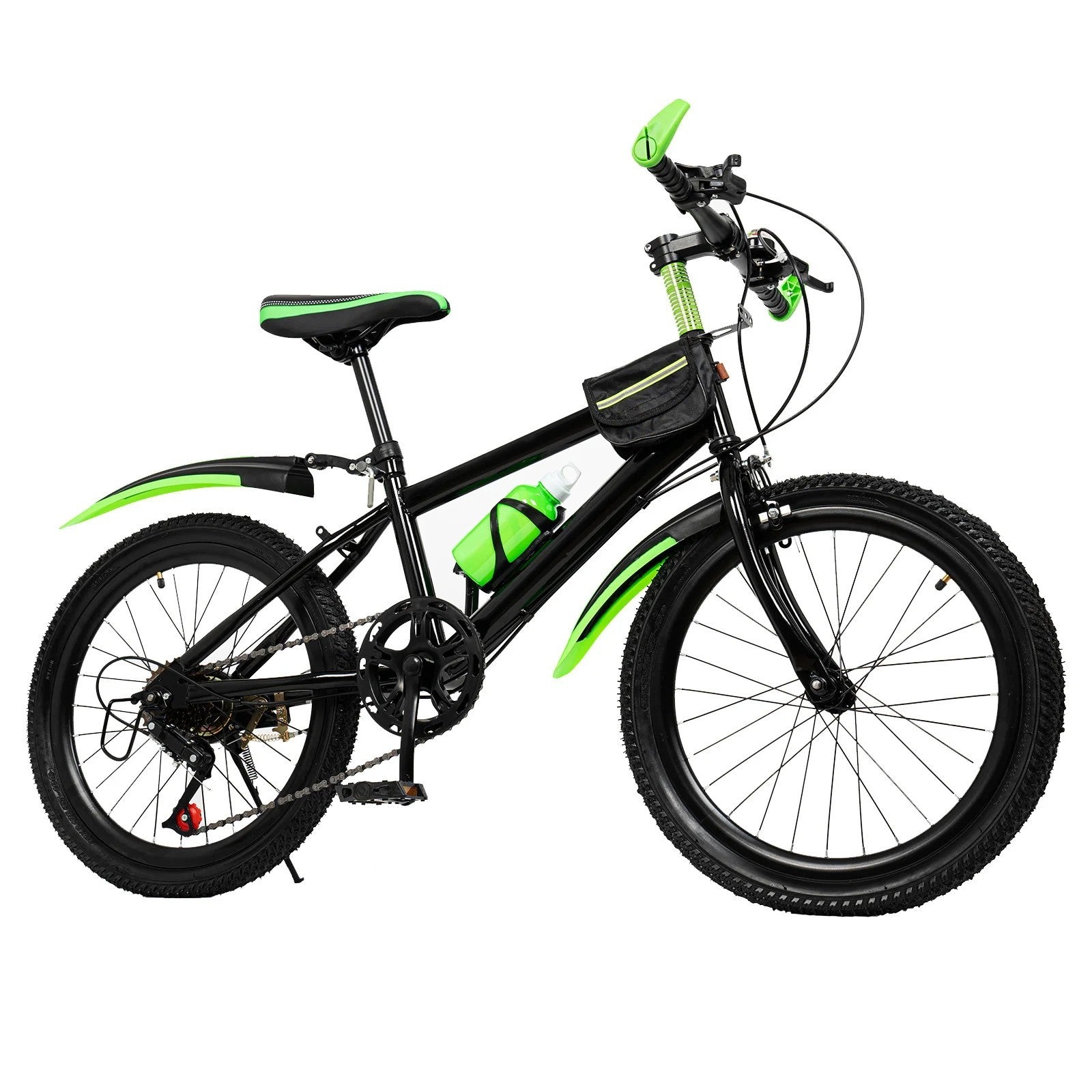 20 Inch Bike for Adult & Kids Folding Mountain Bike 7 Speed Disc Brakes Bicycle