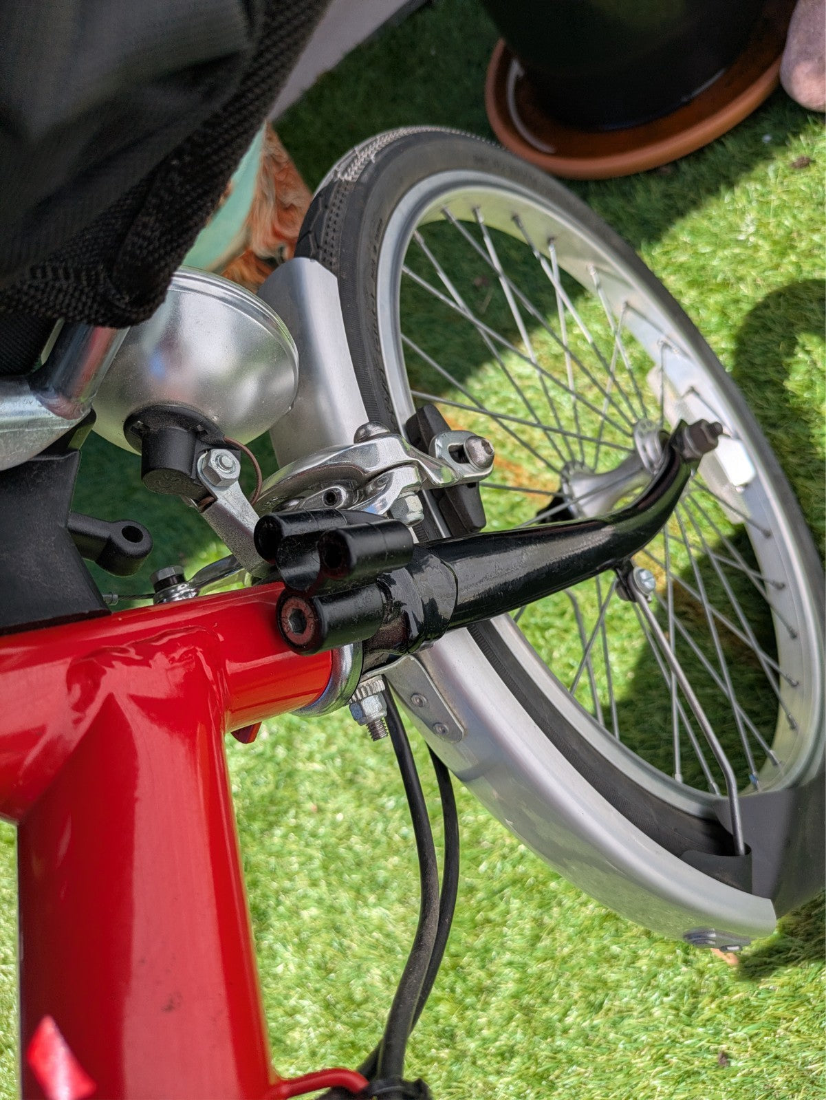 1999 Brompton T5 5-Speed Folding Bicycle – Red/Black (Original Setup)