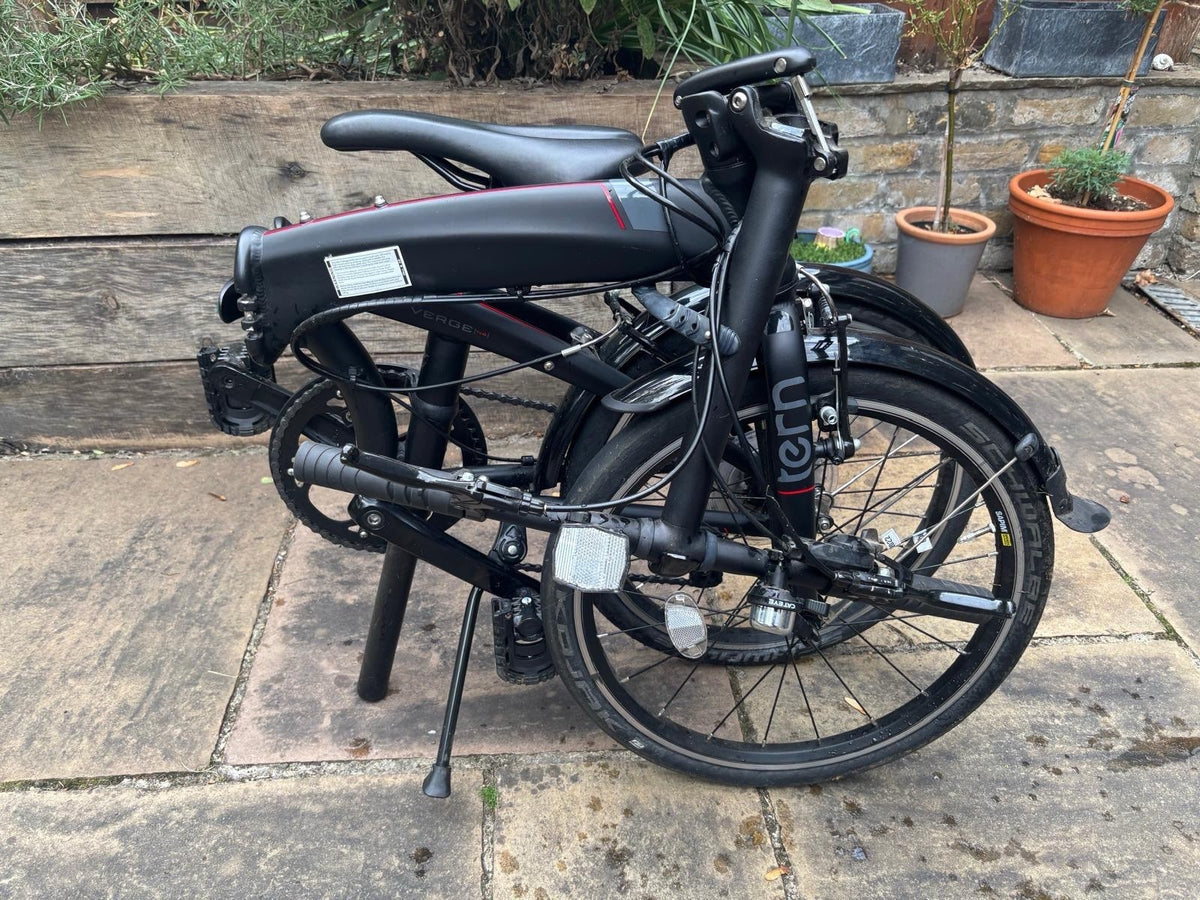 Tern Verge N8 Foldable Bike In Black