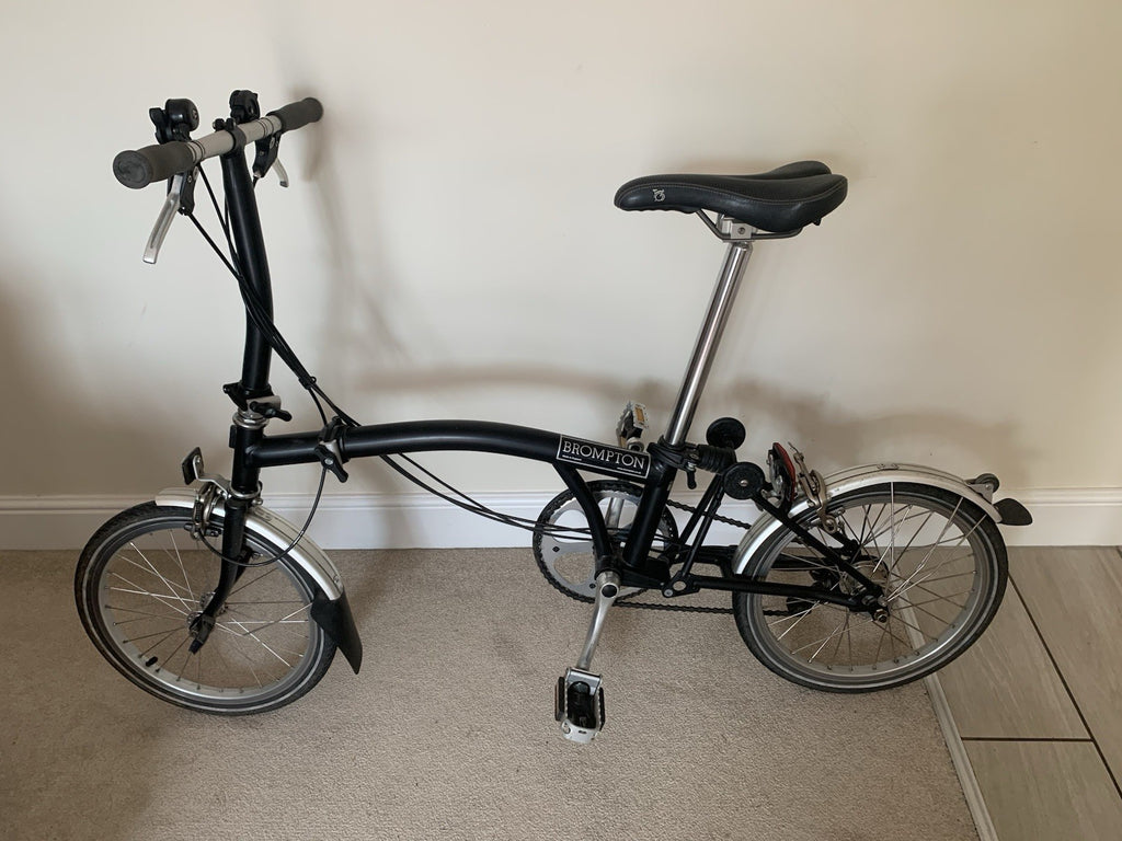 Brompton Folding Bike 3-Speed, Black
