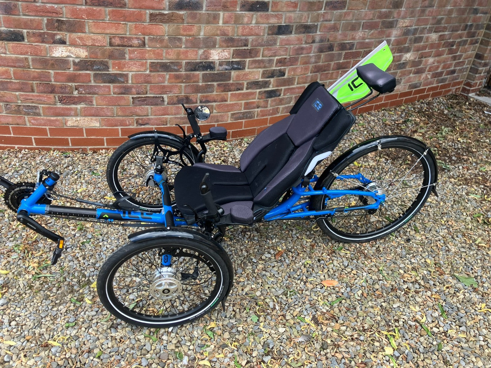 2023 ICE Adventure Recumbent folding Trike. Hub gears, 2 panniers
