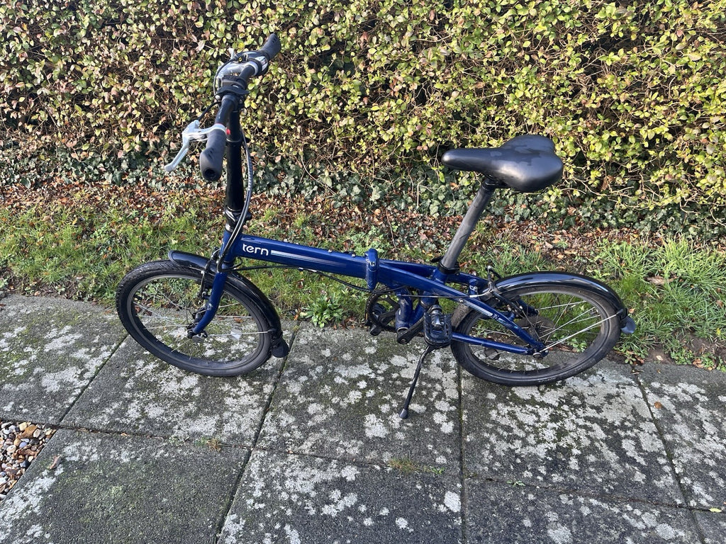 Tern Link Folding Bike 20in Small Blue/Black Derailleur V-Brake Kickstand