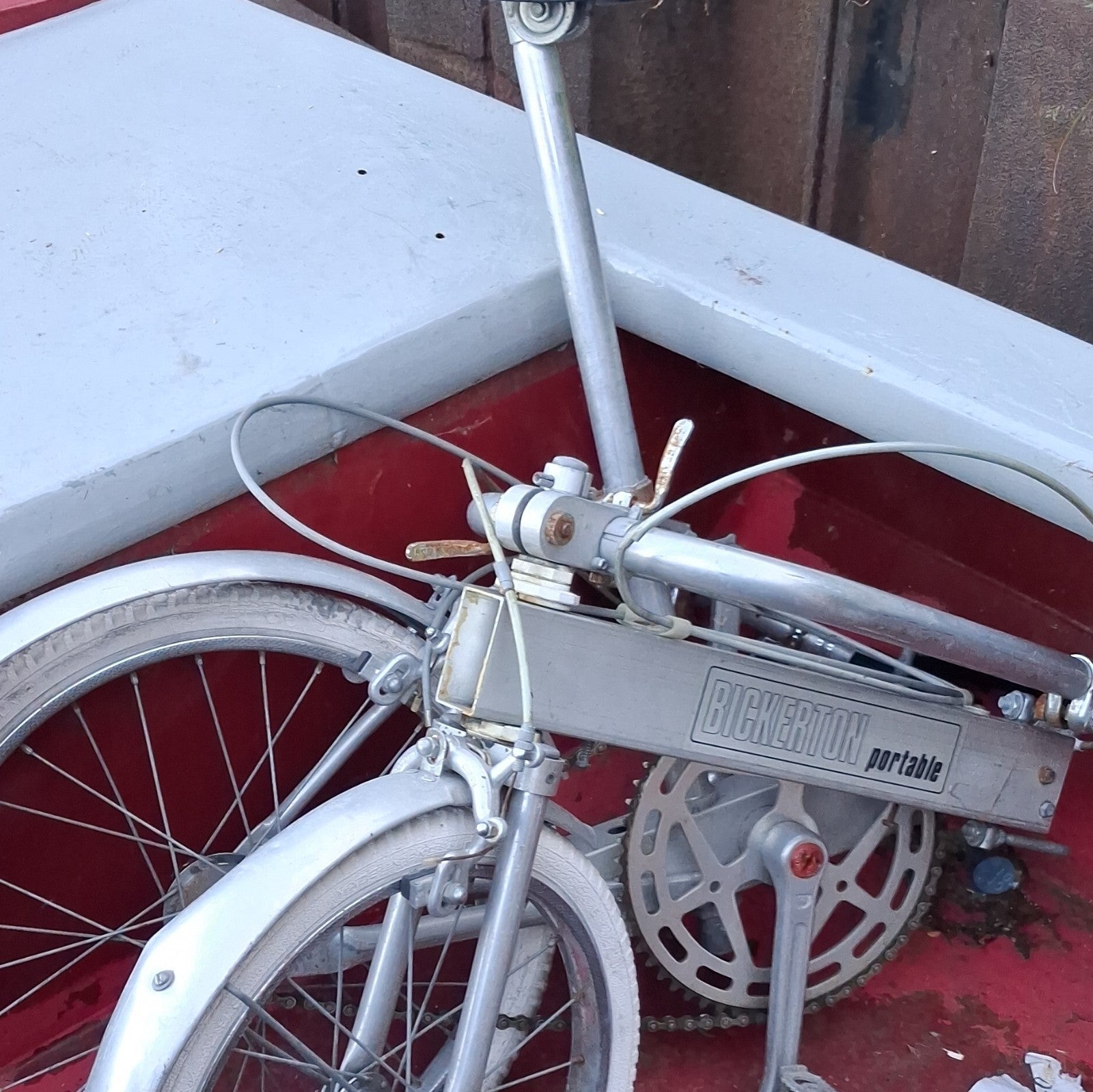 Bickerton Portable Folding Bike, Silver, 20 in Wheels, Folding Bicycle